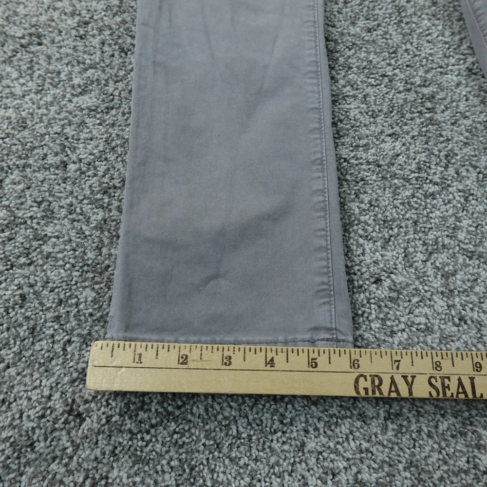 American Eagle Pants Mens 30X34 Gray Slim Khaki Chino Trouser Stretch Flat Front